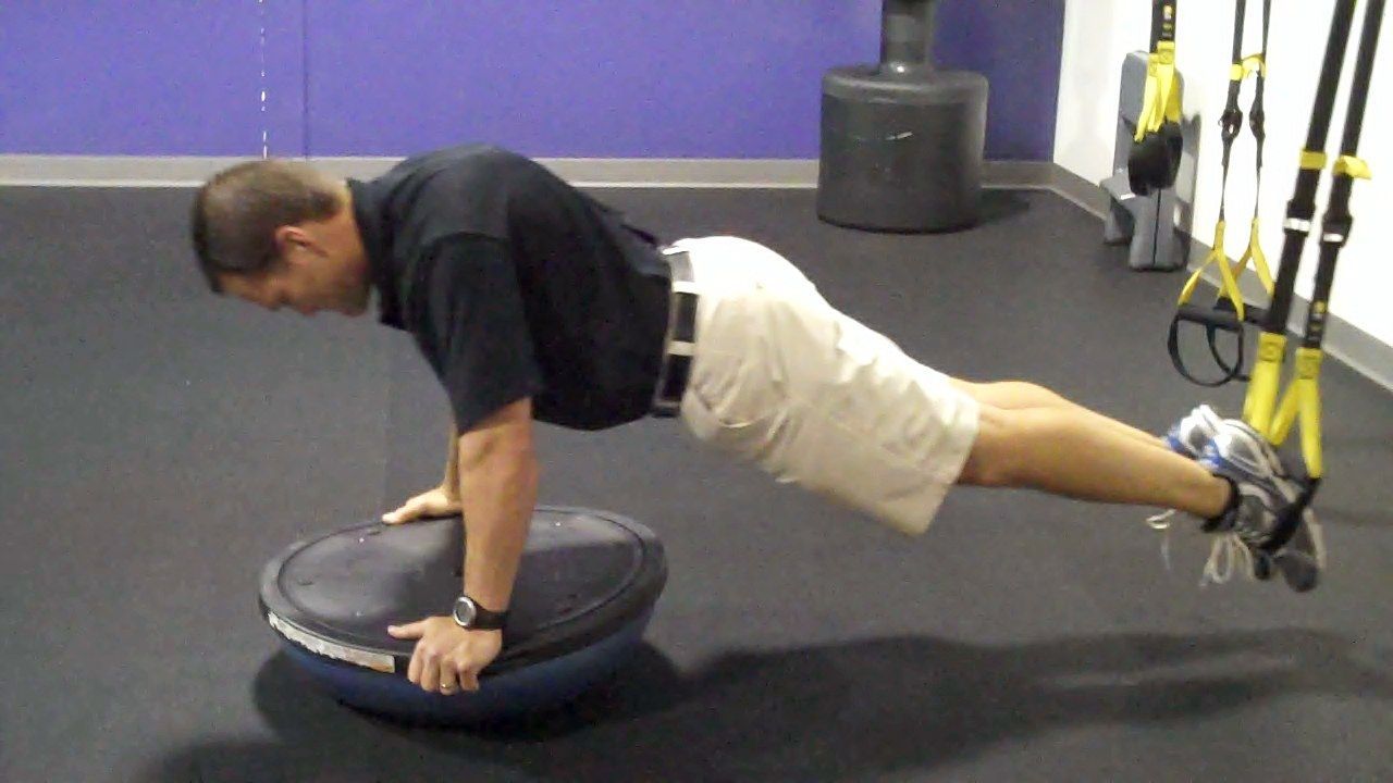 TRX-BOSU escapula