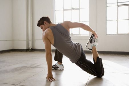 stretching