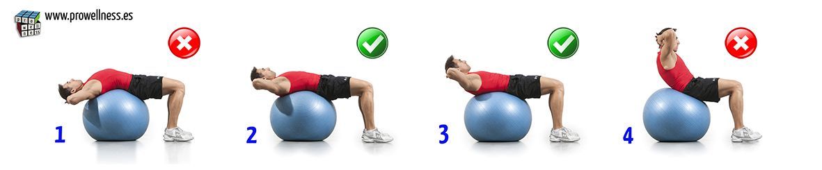 abdominales fitball rango