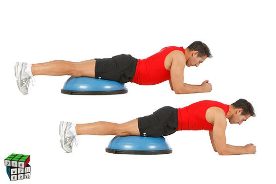 plancha prono balanza bosu