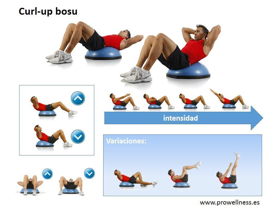220 Curl up bosu